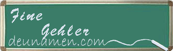 Fine Gehler Visitenkarte